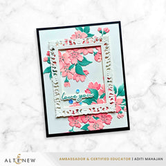Stamp & Stencil & Embossing Folder Bundle Sakura Blossoms