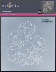 Stamp & Stencil & Embossing Folder Bundle Soft Blossoms