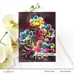 Stamp & Stencil & Embossing Folder Bundle Soft Blossoms