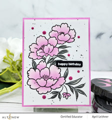 Stamp & Stencil & Embossing Folder Bundle Soft Blossoms