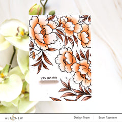Stamp & Stencil & Embossing Folder Bundle Soft Blossoms