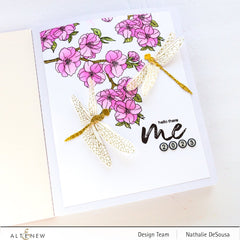 Stamp & Stencil & Embossing Folder Bundle Soft Blossoms