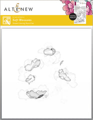 Stamp & Stencil & Embossing Folder Bundle Soft Blossoms