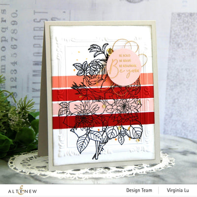 Stamp & Watercolor Bundle Paint-A-Flower: Clematis Josephine & Artists' Watercolor 24 Pan Set Bundle