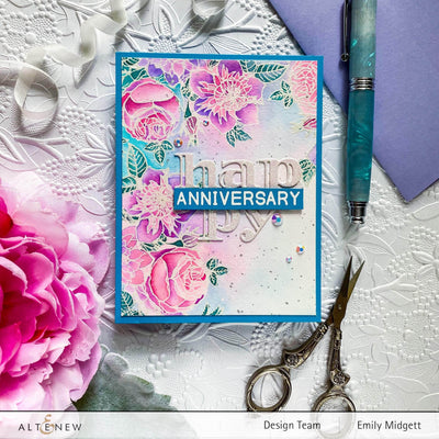 Stamp & Watercolor Bundle Paint-A-Flower: Clematis Josephine & Artists' Watercolor 24 Pan Set Bundle