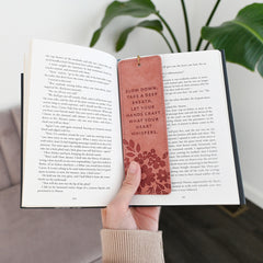 Stationery & Gifts Cozy Comfort 2025 Leather Bookmark