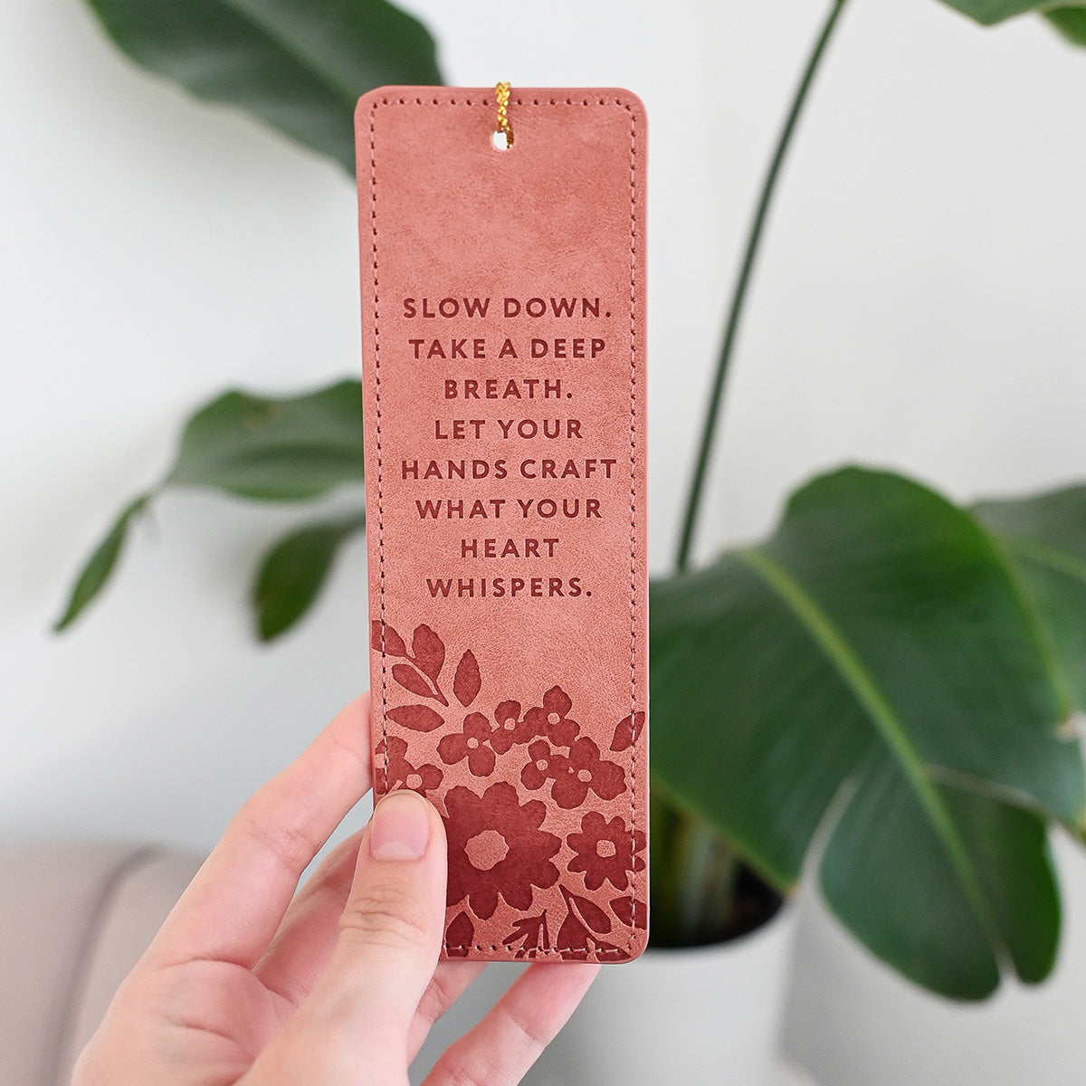 Stationery & Gifts Cozy Comfort 2025 Leather Bookmark