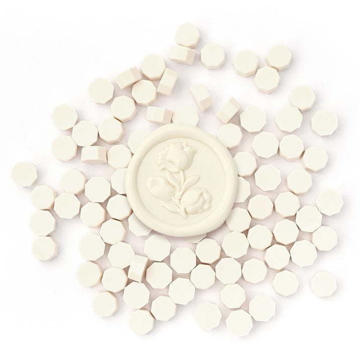 Stationery & Gifts Milky White Wax Beads