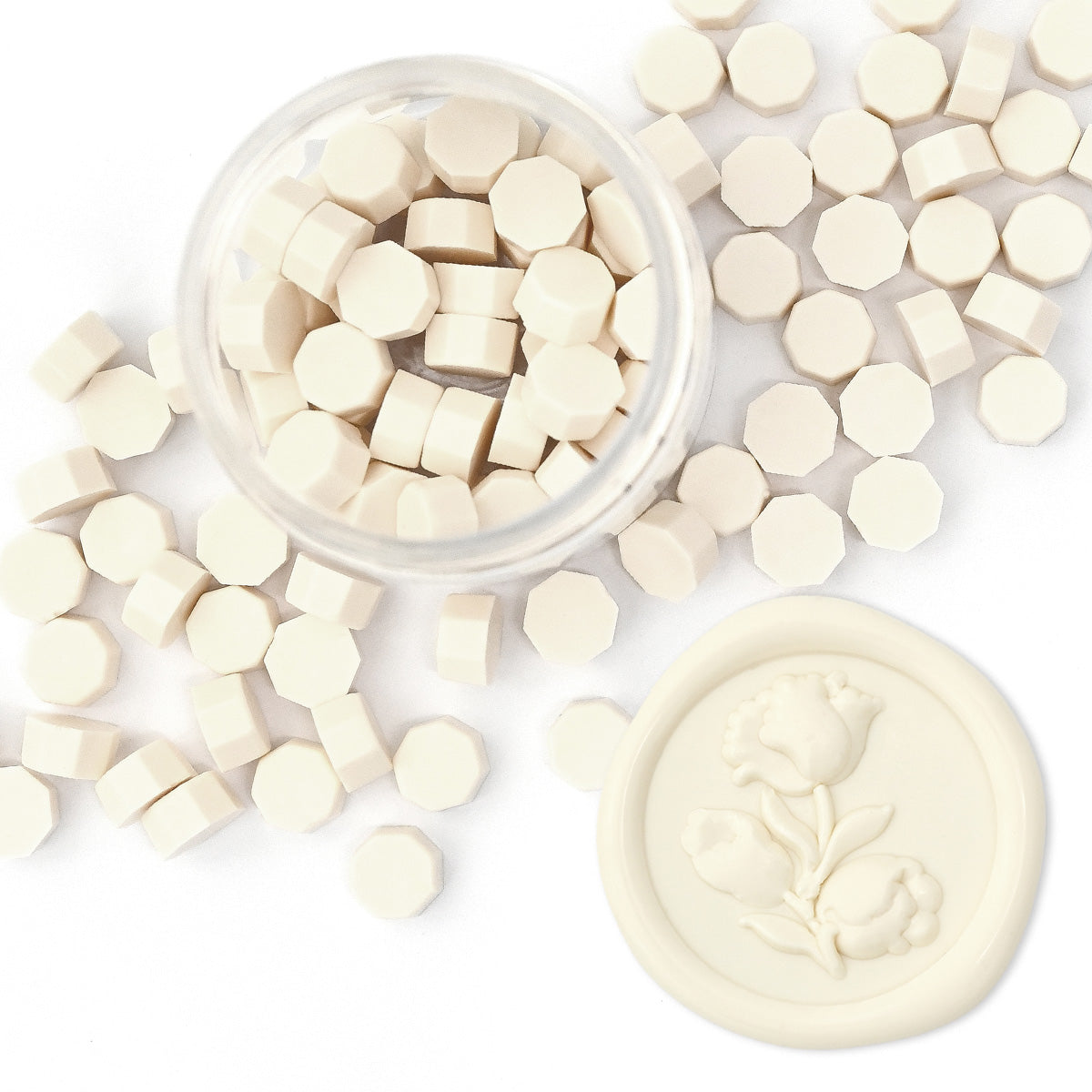 Stationery & Gifts Milky White Wax Beads