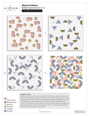 Stencil Abstract Patterns Builder Stencil Set (3 in 1)