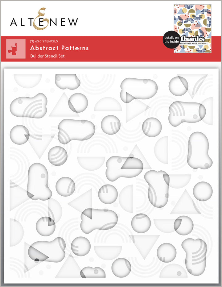 Stencil Abstract Patterns Builder Stencil Set (3 in 1)