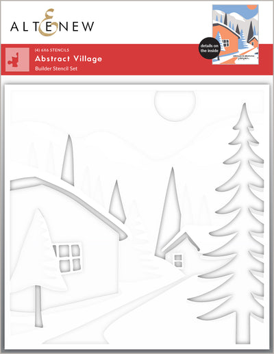 Stencil Abstract Village Builder Stencil Set (4 in 1)