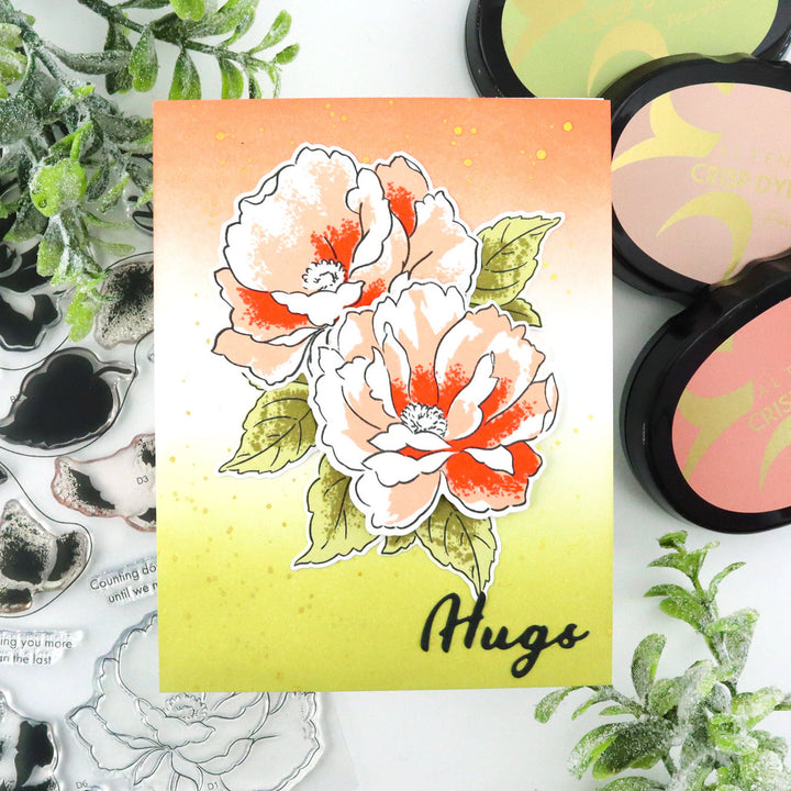 Stencil Airbrushed Flowers Mask Stencil