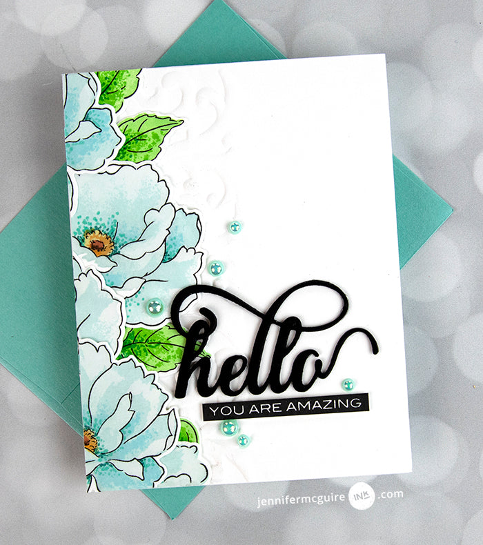 Stencil Airbrushed Flowers Mask Stencil