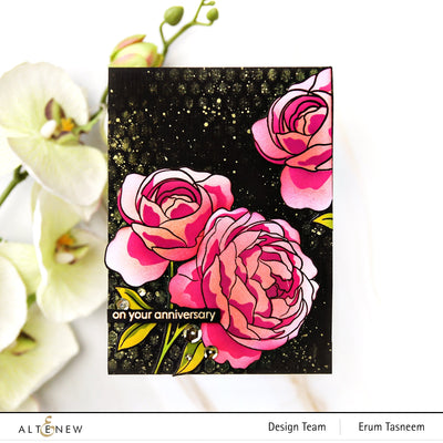 Stencil Ambridge Rose Simple Coloring Stencil Set (4 in 1)
