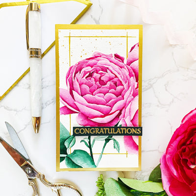 Stencil Ambridge Rose Simple Coloring Stencil Set (4 in 1)