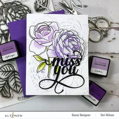 Stencil Ambridge Rose Simple Coloring Stencil Set (4 in 1)