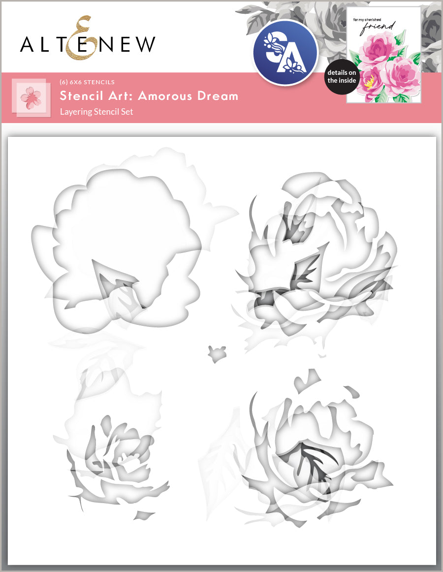Stencil Art Bundle Stencil Art: Amorous Dream & Add-on Die Bundle
