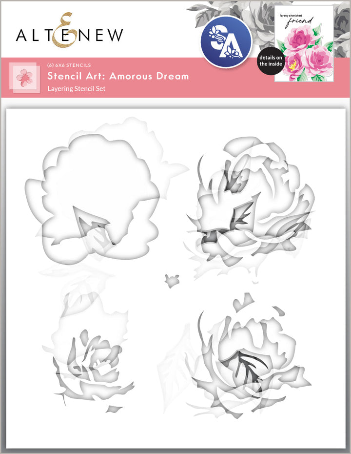 Stencil Art Bundle Stencil Art: Amorous Dream & Add-on Die Bundle