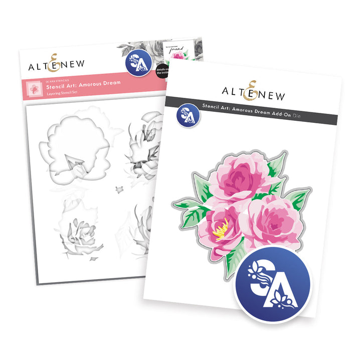 Stencil Art Bundle Stencil Art: Amorous Dream & Add-on Die Bundle