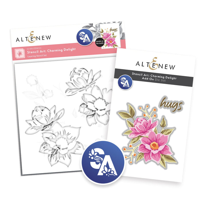Stencil Art Bundle Stencil Art: Charming Delight & Add-on Die Bundle