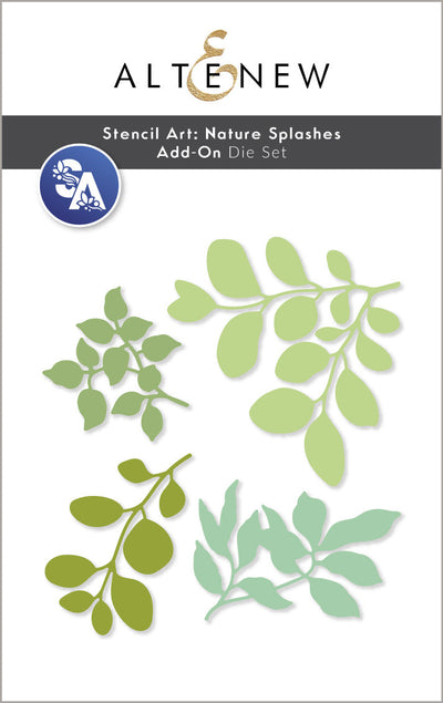 Stencil Art Bundle Stencil Art: Nature Splashes and Add-on Die Bundle