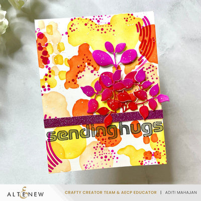 Stencil Art Bundle Stencil Art: Nature Splashes and Add-on Die Bundle