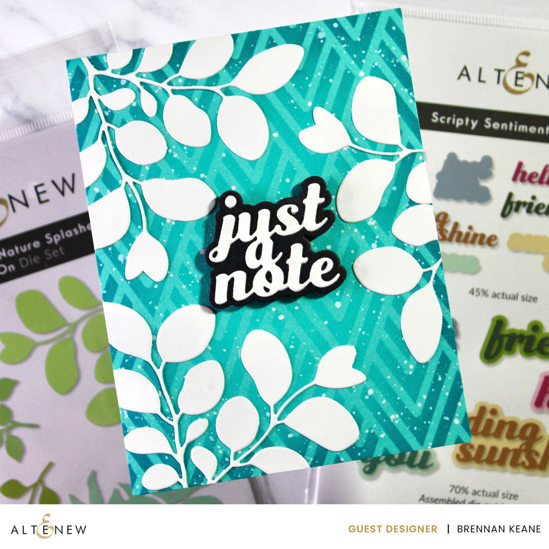 Stencil Art Bundle Stencil Art: Nature Splashes and Add-on Die Bundle