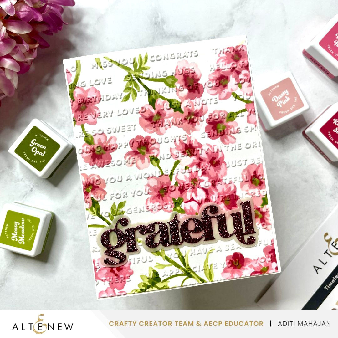 Stencil Art Bundle Stencil Art: Painted Geraniums & Add-on Die Bundle