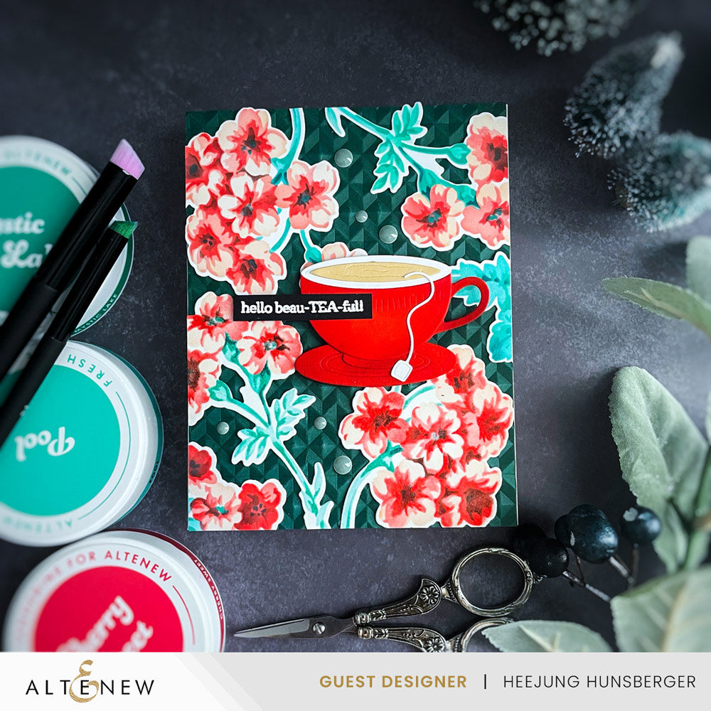 Stencil Art Bundle Stencil Art: Painted Geraniums & Add-on Die Bundle