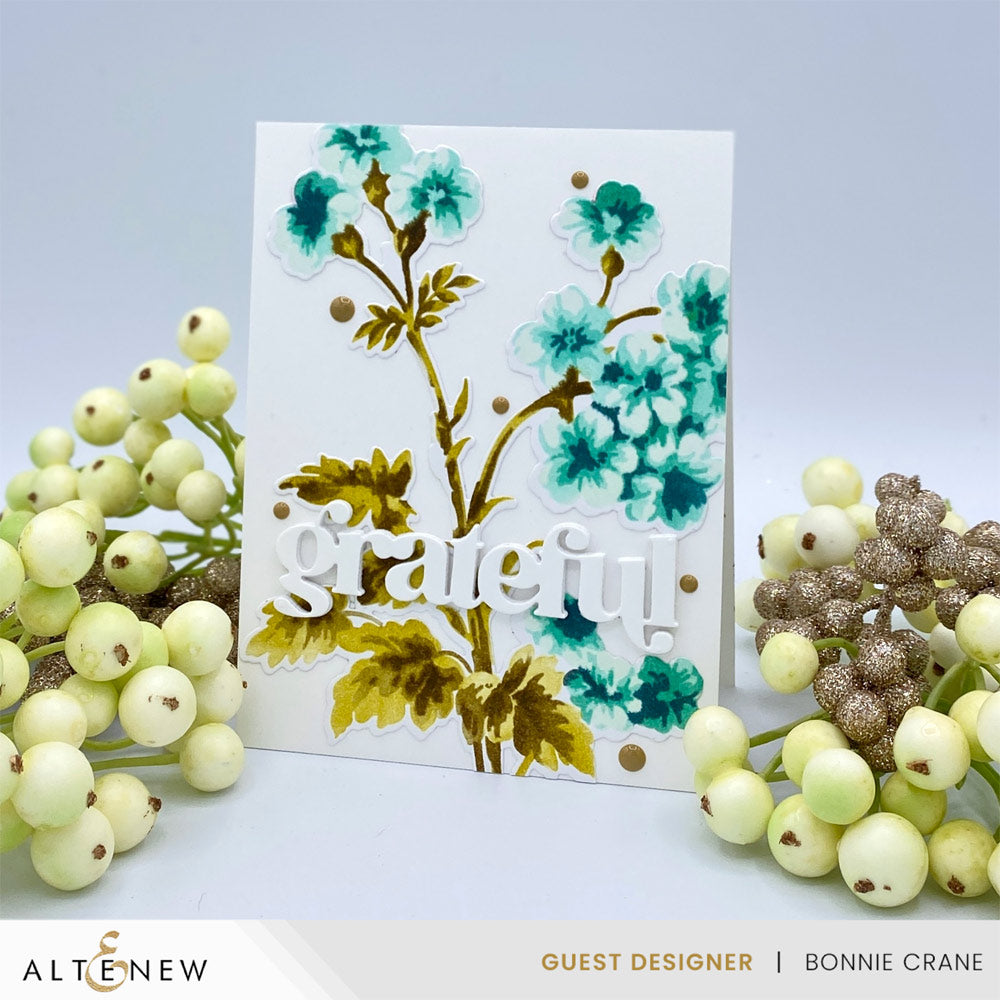 Stencil Art Bundle Stencil Art: Painted Geraniums & Add-on Die Bundle