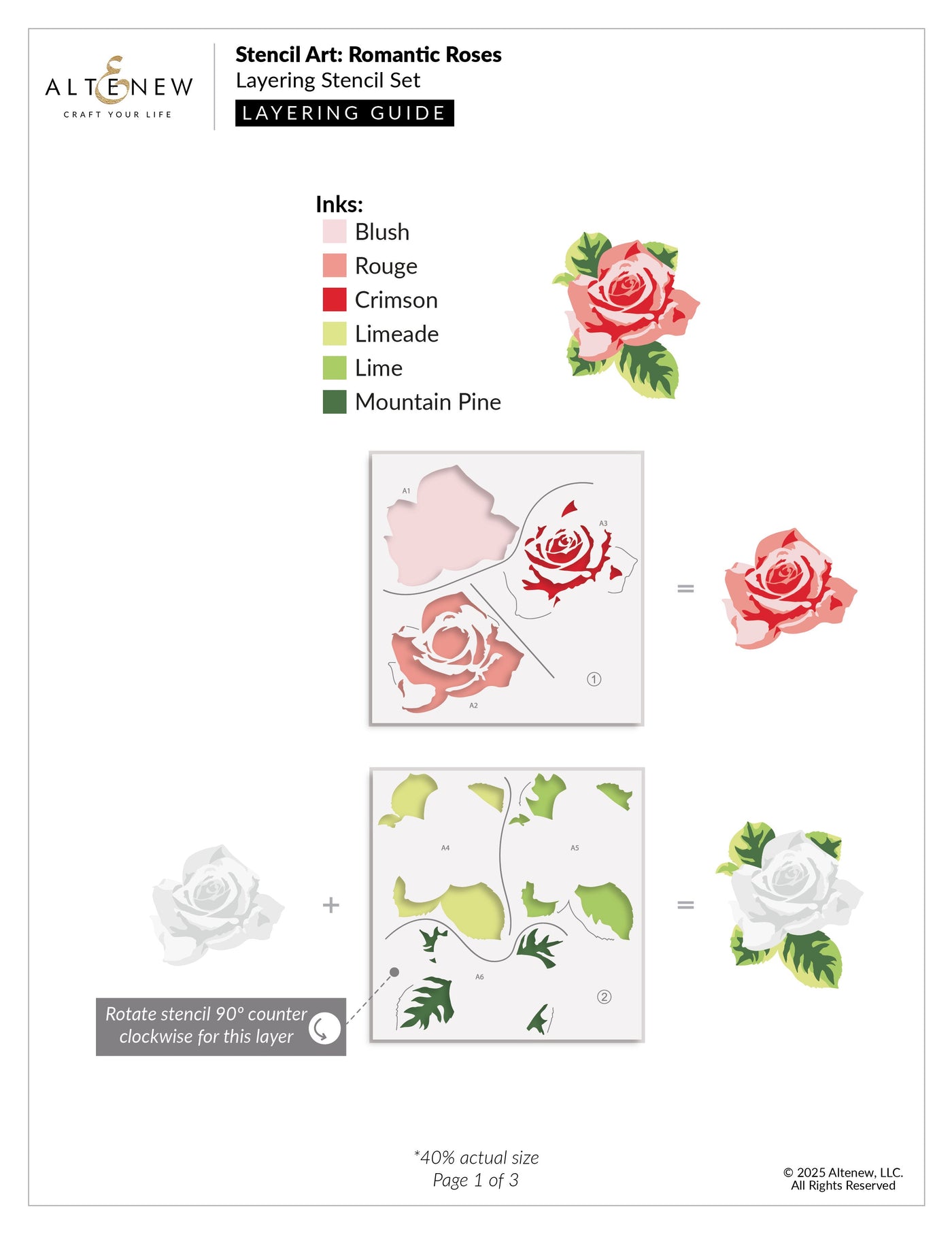 Stencil Art Bundle Stencil Art: Romantic Roses & Add-on Die Bundle