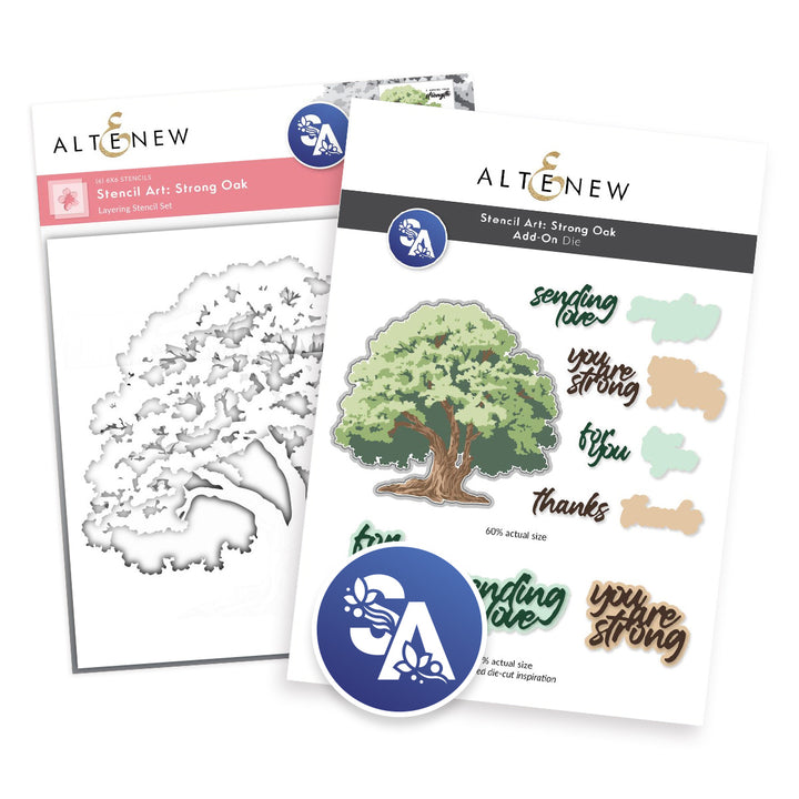Stencil Art Bundle Stencil Art: Strong Oak & Add-on Die Bundle