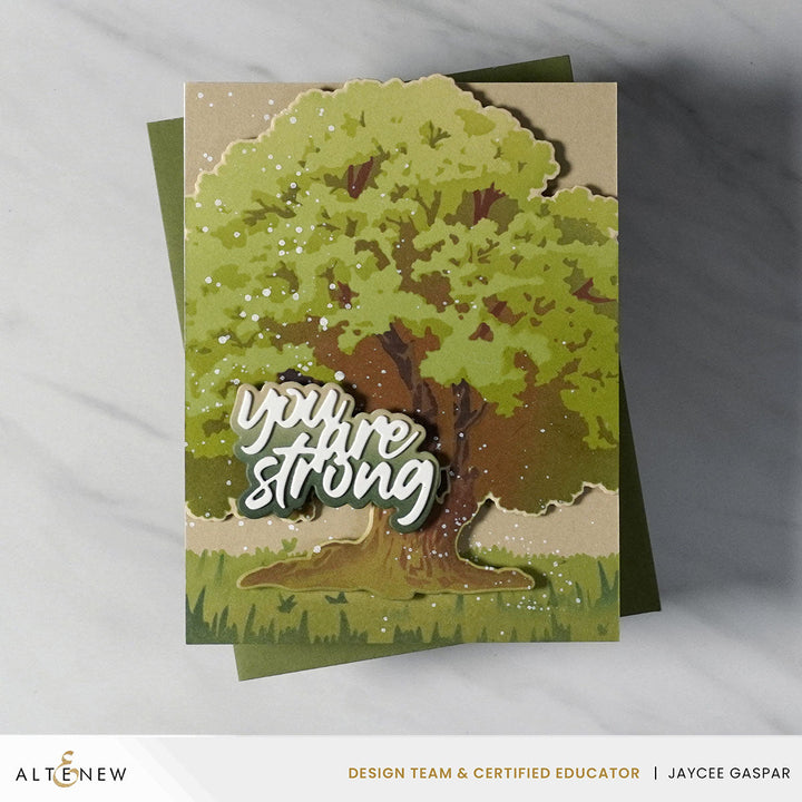 Stencil Art Bundle Stencil Art: Strong Oak & Add-on Die Bundle