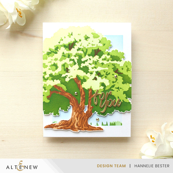 Stencil Art Bundle Stencil Art: Strong Oak & Add-on Die Bundle