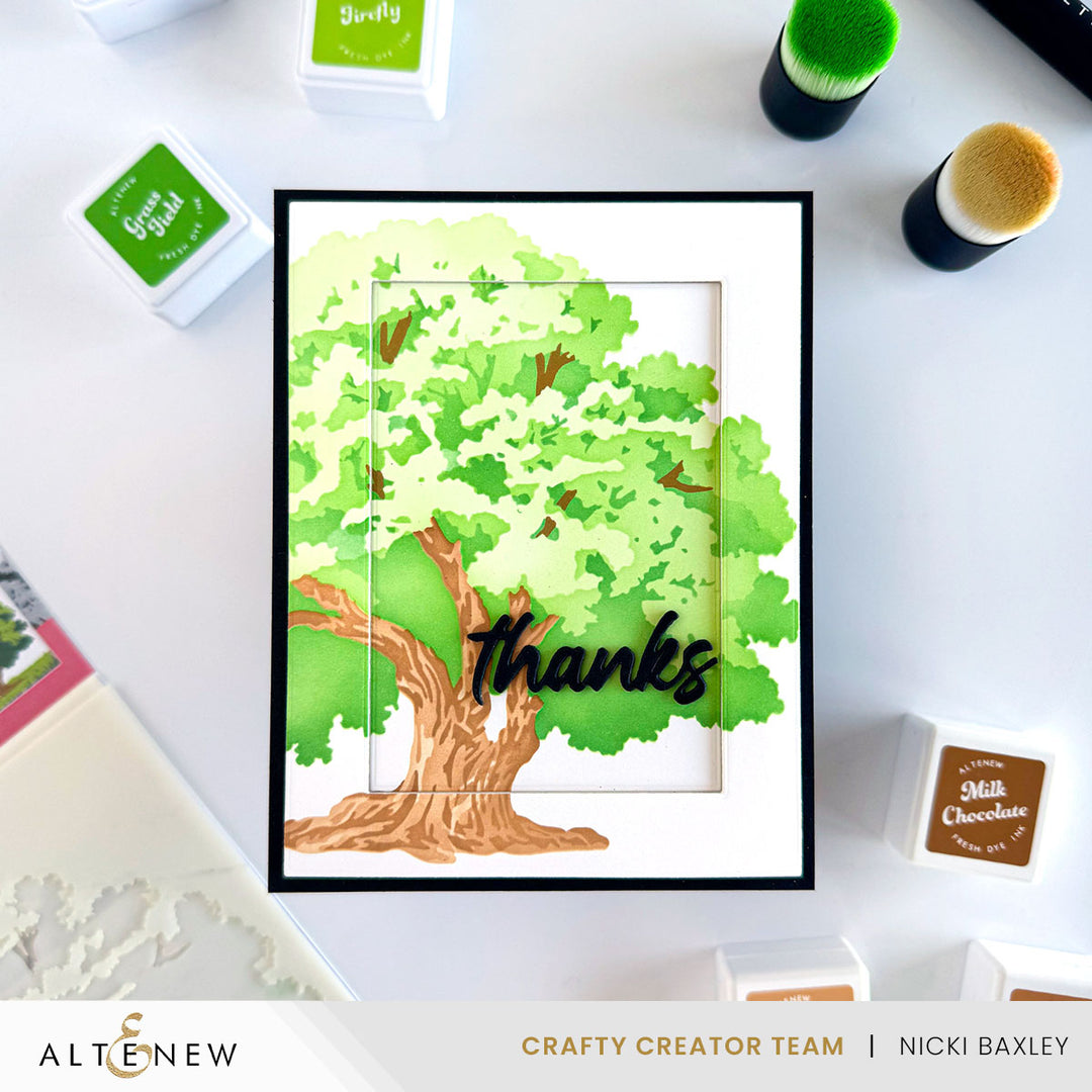 Stencil Art Bundle Stencil Art: Strong Oak & Add-on Die Bundle