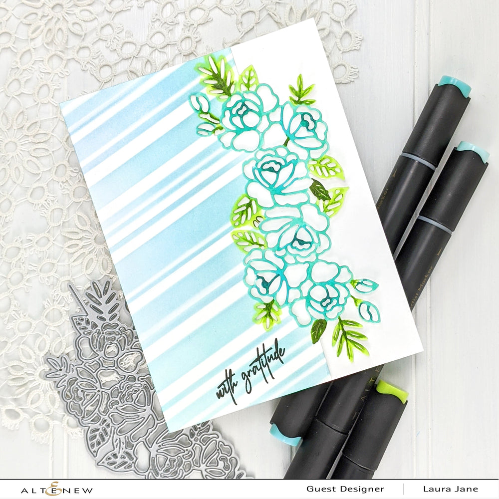 Stencil Beach Towel Stripes Stencil