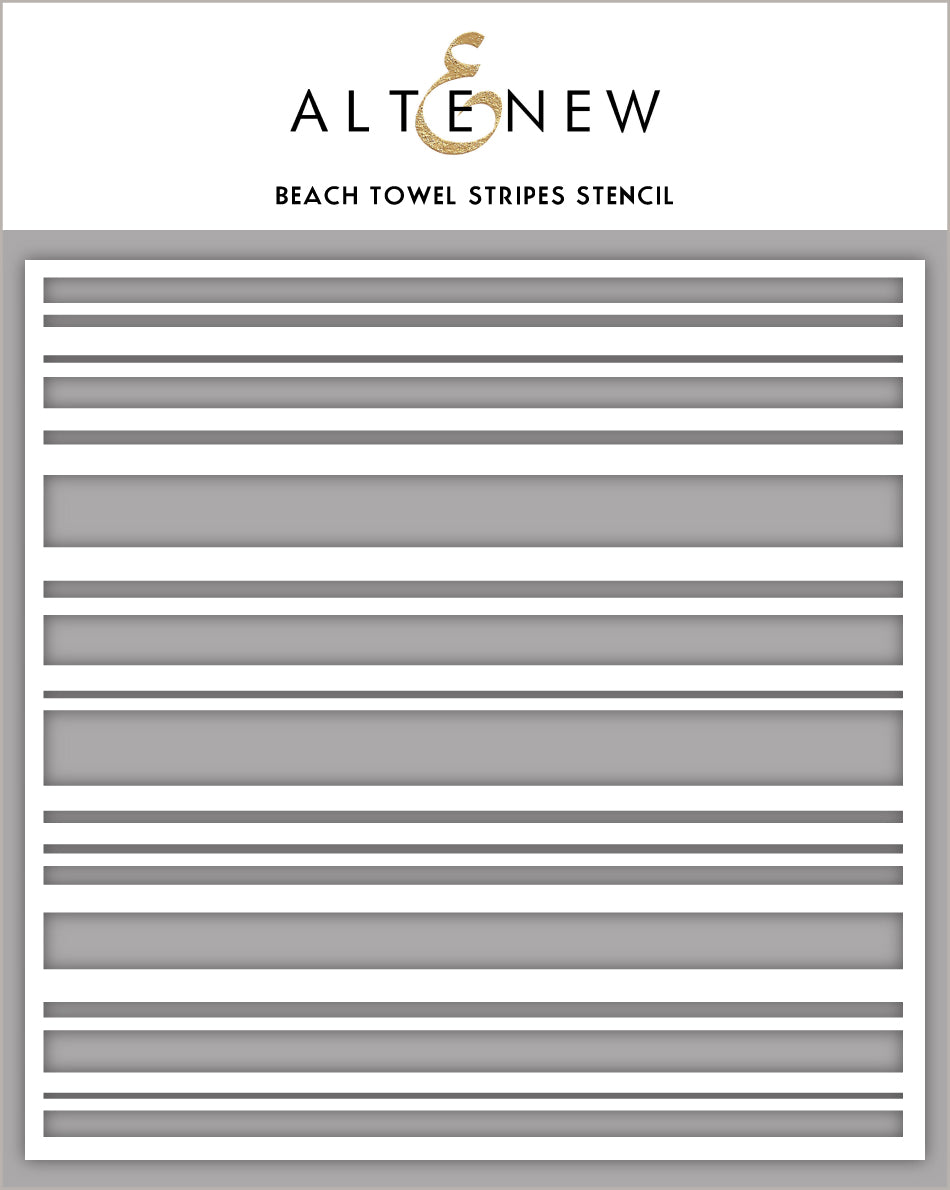 Stencil Beach Towel Stripes Stencil