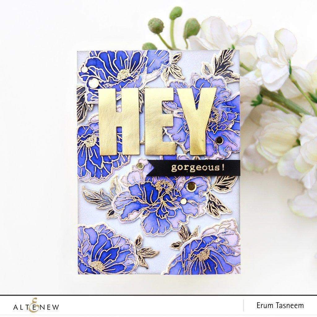 Stencil Beautiful Peony Mask Stencil