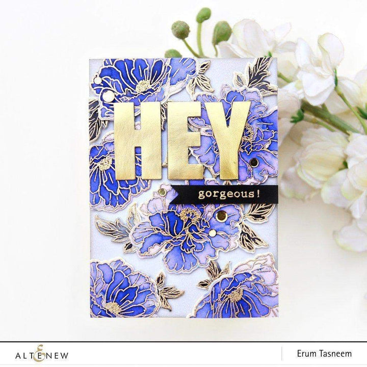 Stencil Beautiful Peony Mask Stencil