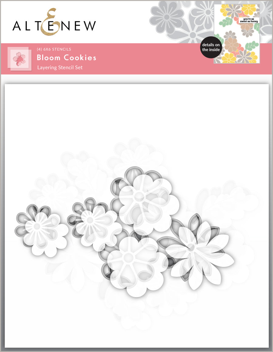 Stencil Bloom Cookies Layering Stencil Set (4 in 1)