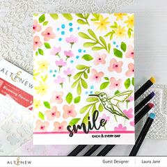 Stencil Blooming Flower Bed Stencil Set (3 in 1)