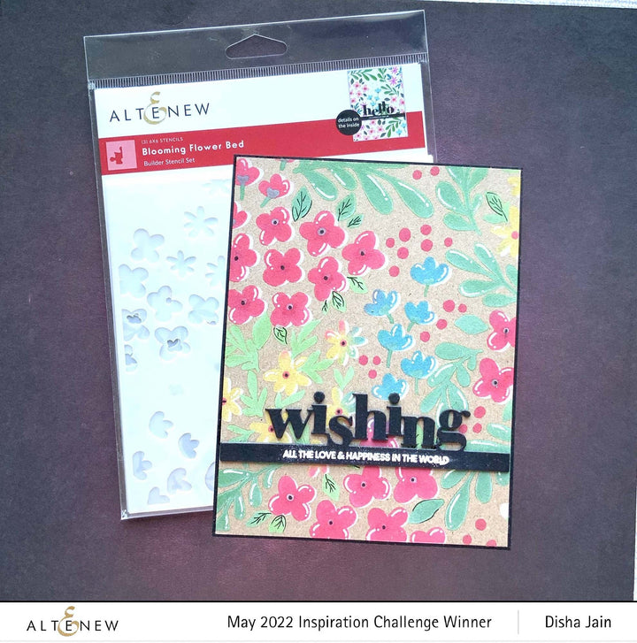 Stencil Blooming Flower Bed Stencil Set (3 in 1)