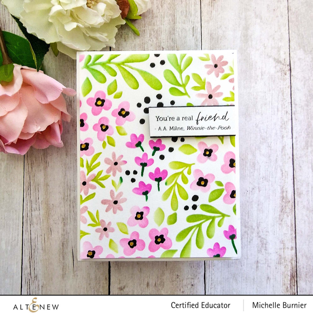 Stencil Blooming Flower Bed Stencil Set (3 in 1)