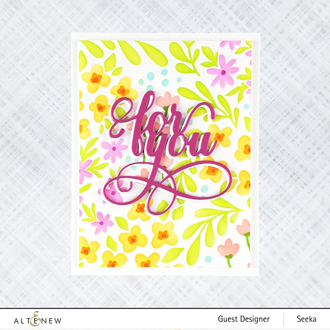Stencil Blooming Flower Bed Stencil Set (3 in 1)