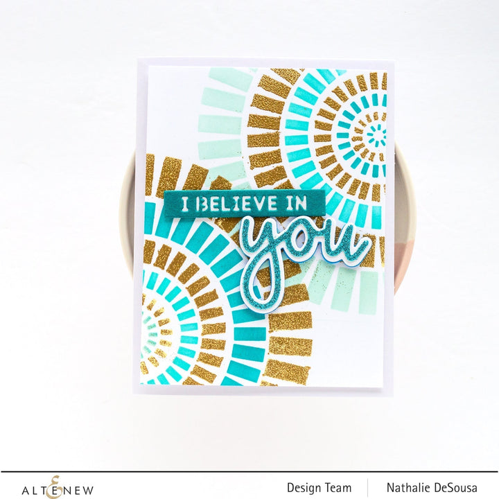 Stencil Brick Rosette Builder Stencil Set (2 in 1)