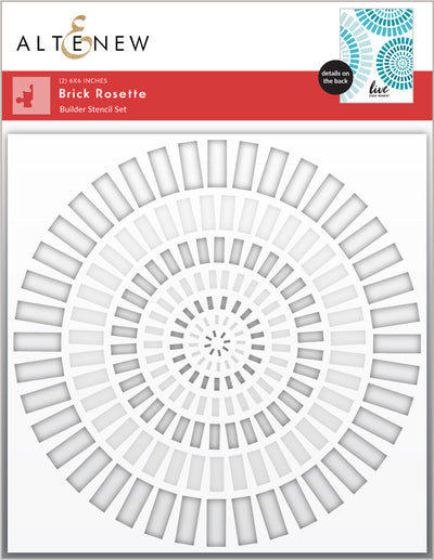 Stencil Brick Rosette Builder Stencil Set (2 in 1)