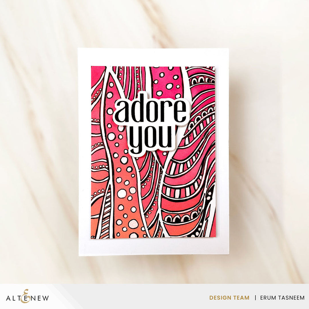 Stencil Brilliant Waves Background Stencil