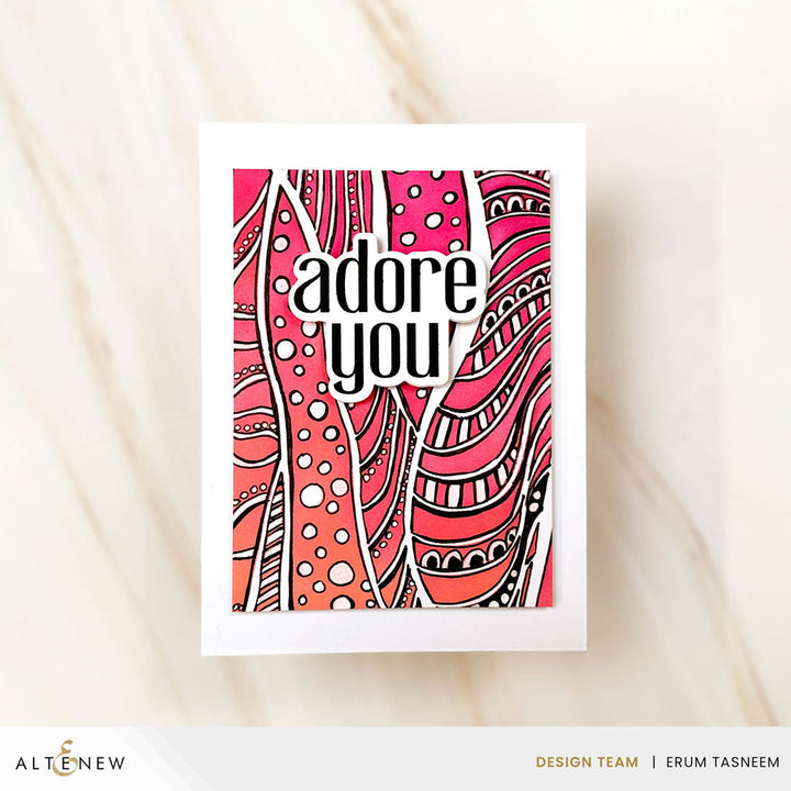 Stencil Brilliant Waves Background Stencil