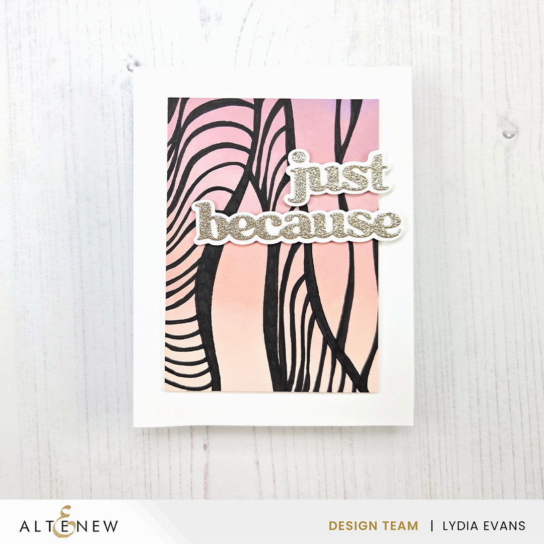 Stencil Brilliant Waves Background Stencil